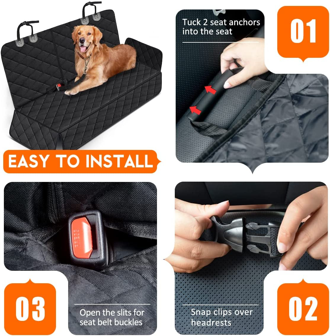 Waterproof Dog Car Seat Covers