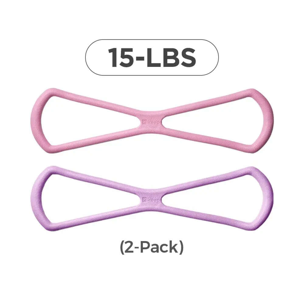 Elevate Your Fitness Routine with Keep Resistance Bands - Versatile 8-Shaped TPE Exercise Bands for Women, Perfect for Strength Training, Yoga, and Muscle Toning!