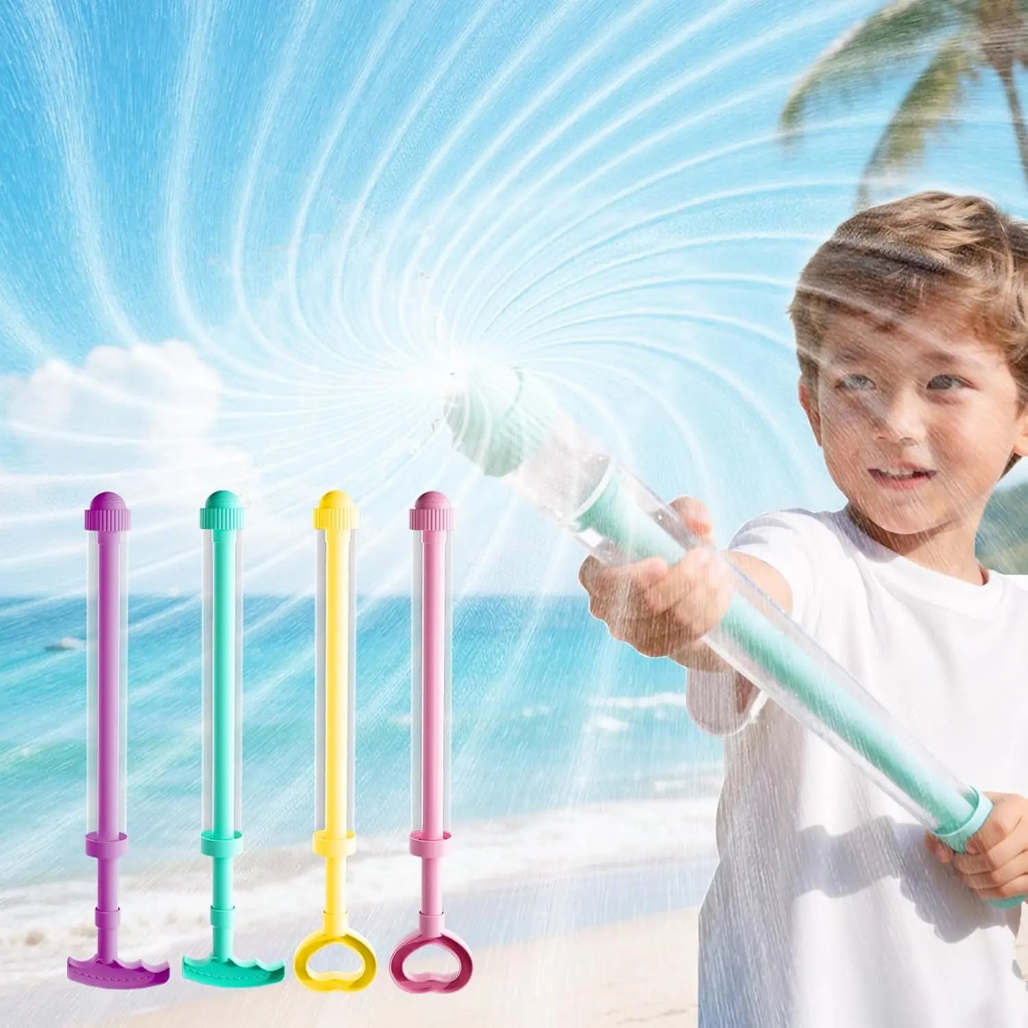 Fireworks-Inspired Water Blaster Set for Summer Pool Gatherings and Outdoor Water Activities