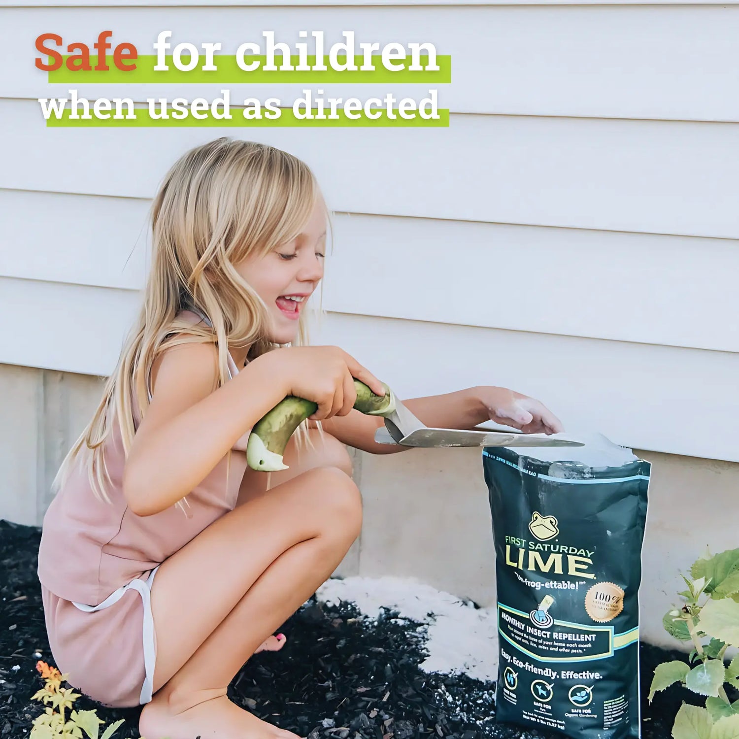 First Saturday Lime Insect Repellent - Versatile 5 or 20 LB Bag for Effective Insect Control in Gardens, Homes, and Barns