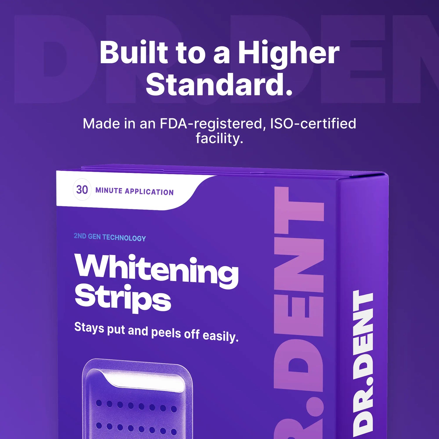 Purple Teeth Whitening Strips Peroxide Free