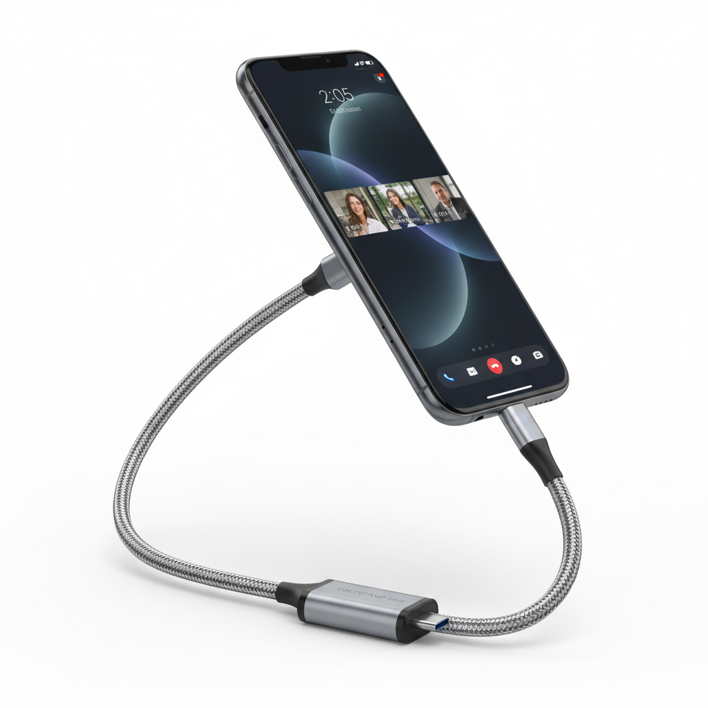 240W 2-in-1 Charging Cable & Phone Stand