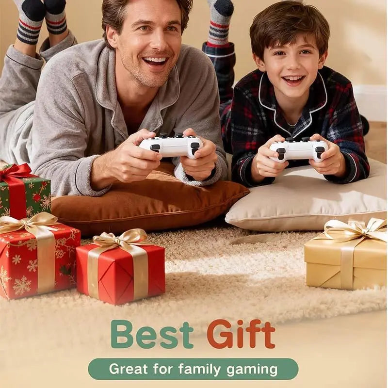 Retro Gaming Console with 40,000 Classic Games, 128GB Storage, 4K HDMI Output, and Dual Wireless Controllers - Perfect Nostalgic Gift for All Ages