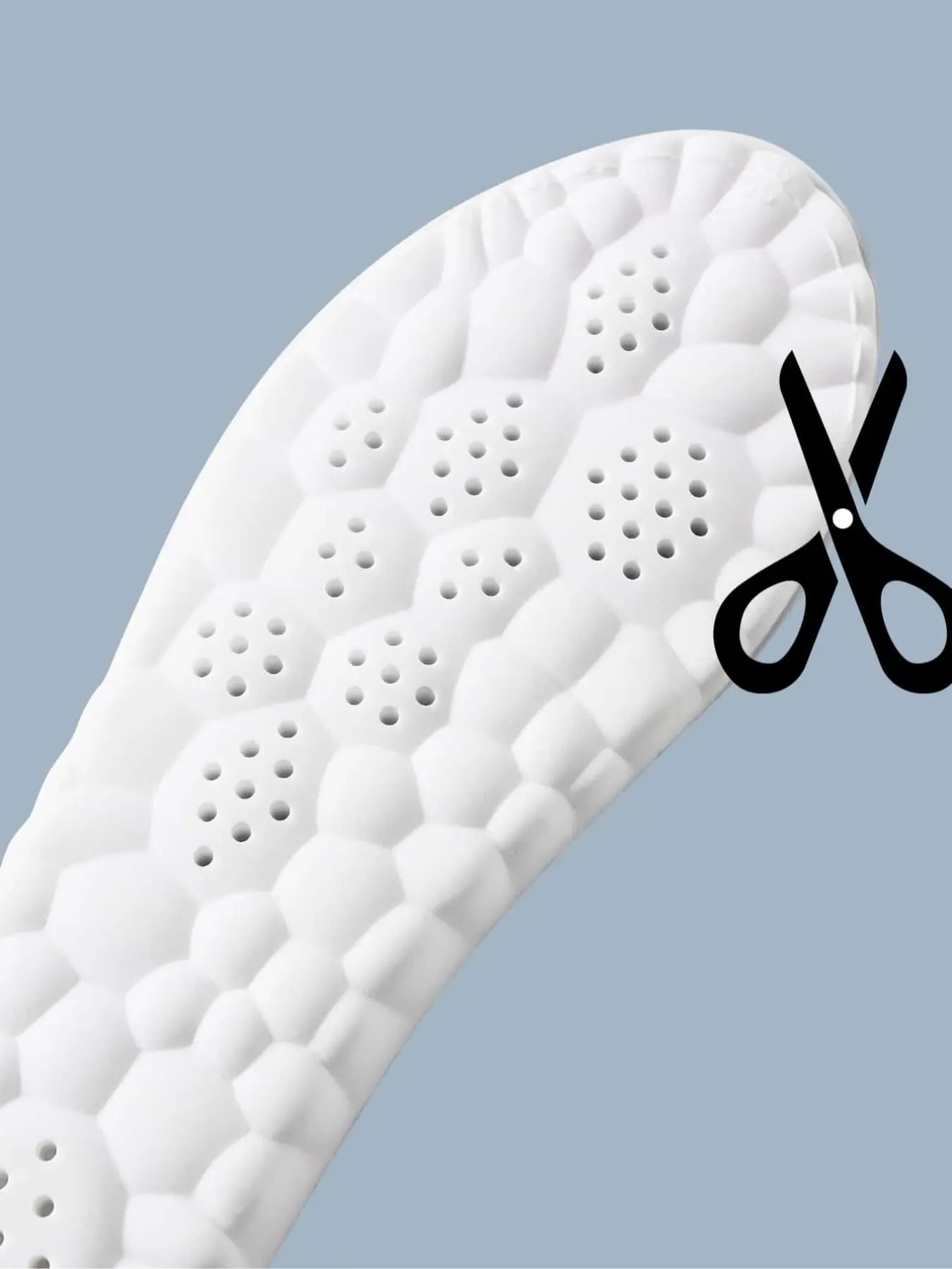 Premium Elastic Breathable Shoe Insoles - Shock-Absorbing, Anti-Slip Comfort for Men and Women