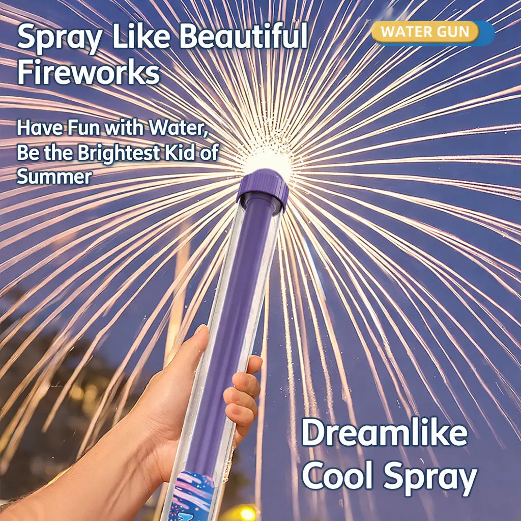 Fireworks-Inspired Water Blaster Set for Summer Pool Gatherings and Outdoor Water Activities
