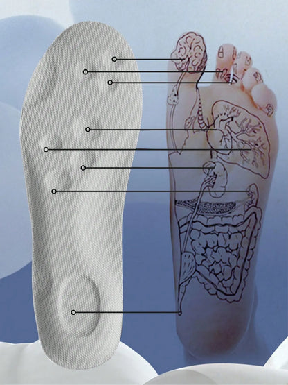 Premium Elastic Breathable Shoe Insoles - Shock-Absorbing, Anti-Slip Comfort for Men and Women