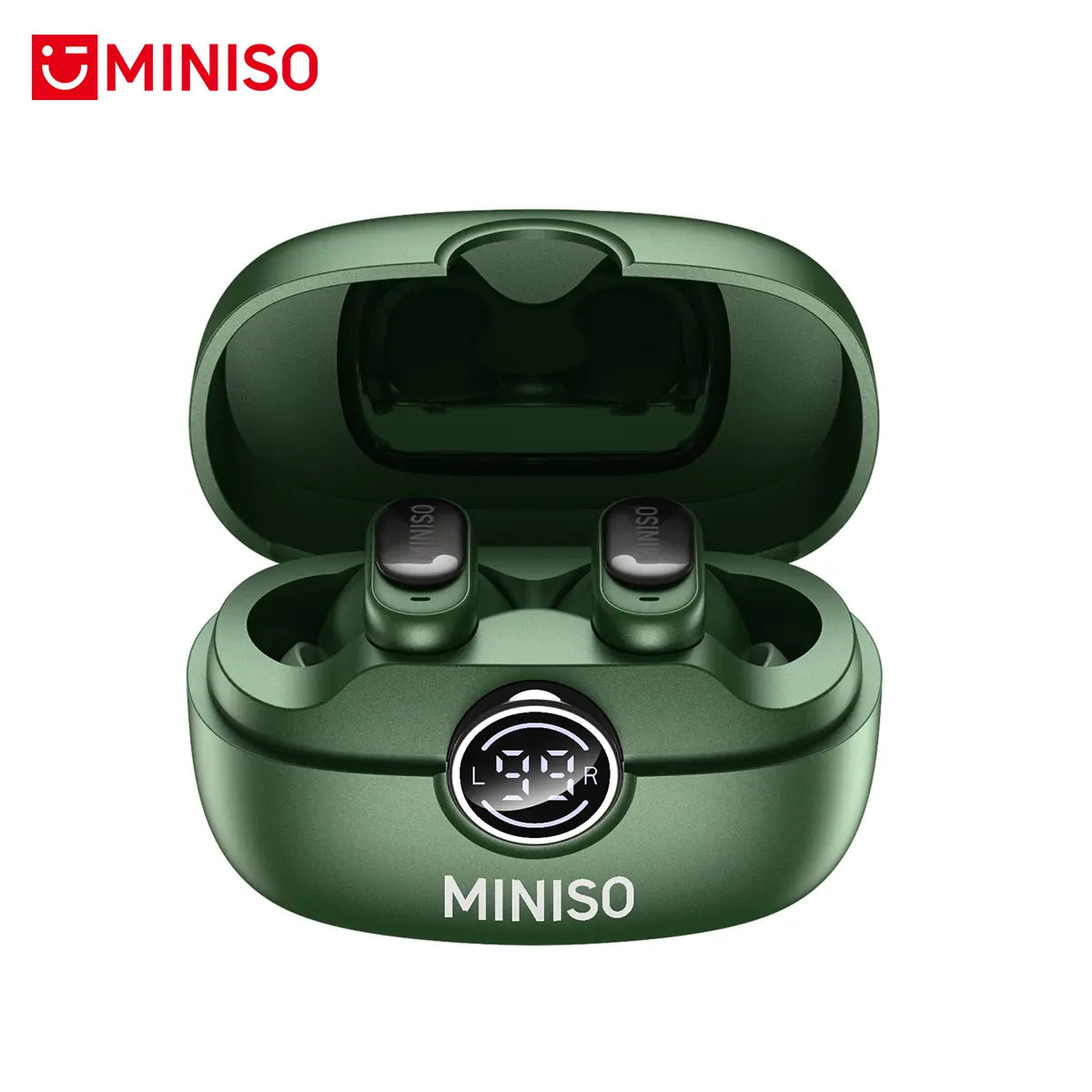 MINISO MS105 Wireless Bluetooth 6.0 Earbuds - Waterproof In-Ear Earphones with Built-in Microphone for Office, Sports, Study, and Gaming