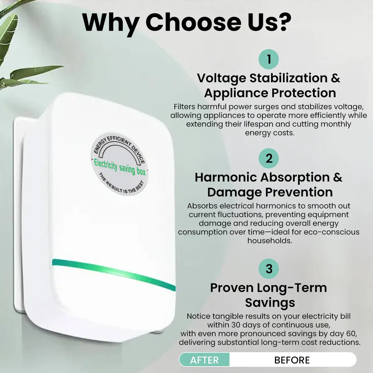 Enhanced Plug-In Power Box with US Plug - 2026 Updated Design for 90–250V Input Compatibility