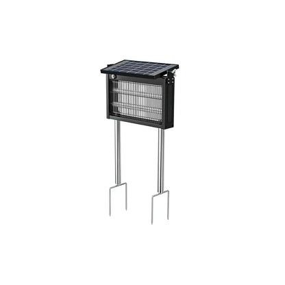 Gainstarx Solar-Powered Waterproof Electric Insect Zapper with Intelligent Light Sensor for Indoor and Outdoor Applications, Perfect for Patios, Backyards, Gardens, and Camping