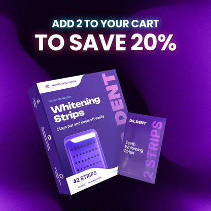 Purple Teeth Whitening Strips Peroxide Free