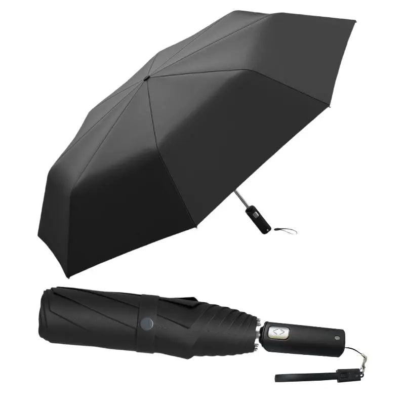 Experience Ultimate Convenience with Our Green Foldable Automatic Umbrella - Compact, Windproof, and UV-Resistant for All Weather Adventures!