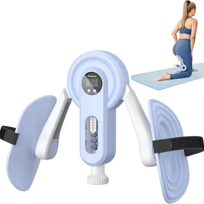 Merach Thigh Trainer - Home Fitness Equipment for Inner Thighs, Legs, and Arms with Optional Versions: Standard, Strap, Smart Counter (Blue)