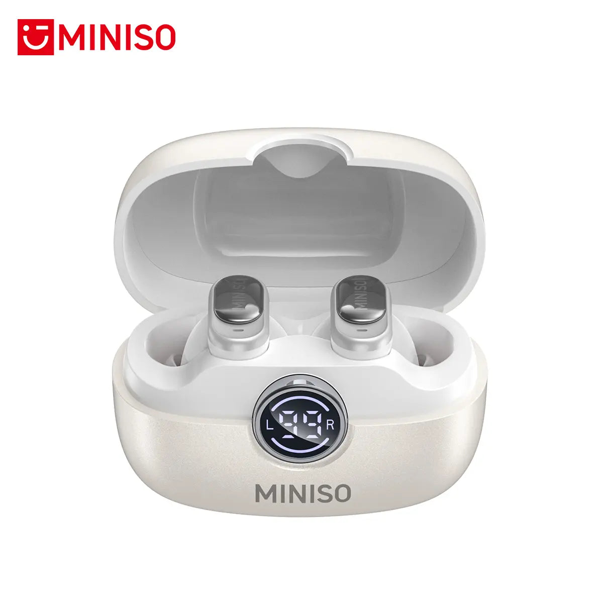 MINISO MS105 Wireless Bluetooth 6.0 Earbuds - Waterproof In-Ear Earphones with Built-in Microphone for Office, Sports, Study, and Gaming