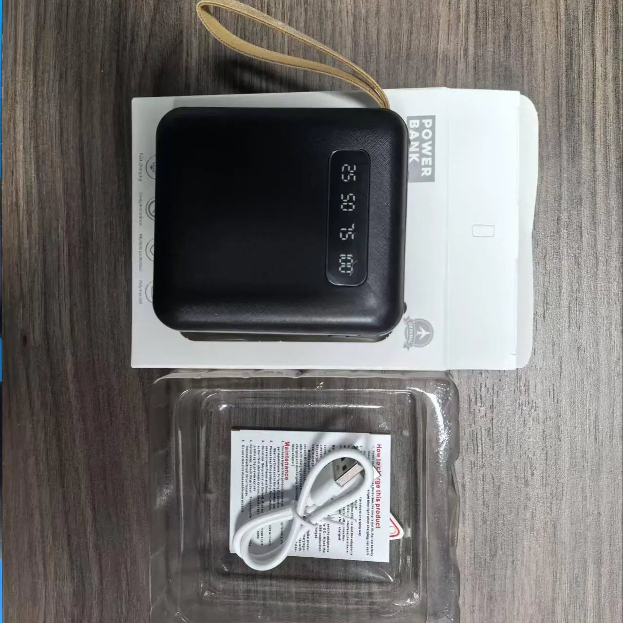 10,000mAh Portable Power Bank - Rechargeable Battery Pack with Digital Display for Android and iPhone Compatibility