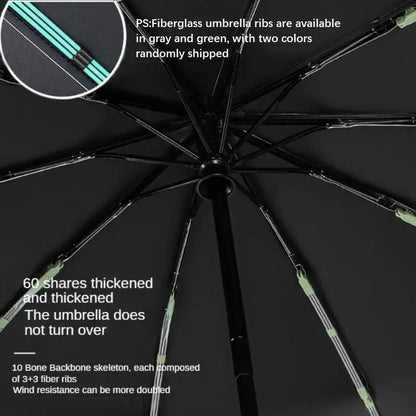 Ultimate Green Foldable Automatic Umbrella