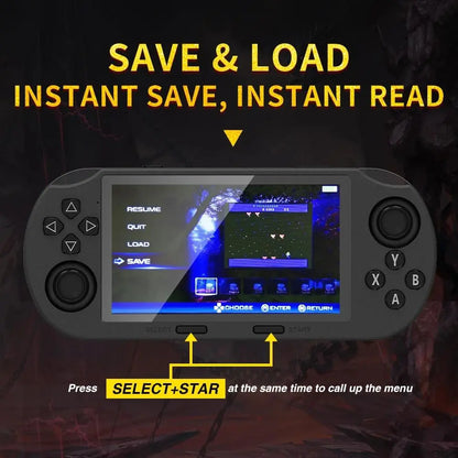 SF3000 Retro Handheld Game Console with 4.5-Inch IPS Screen, 3000mAh Battery, and 16GB TF Card - Ideal Gift for Gamers and Boys, Compact Design for Portable Gaming Experience