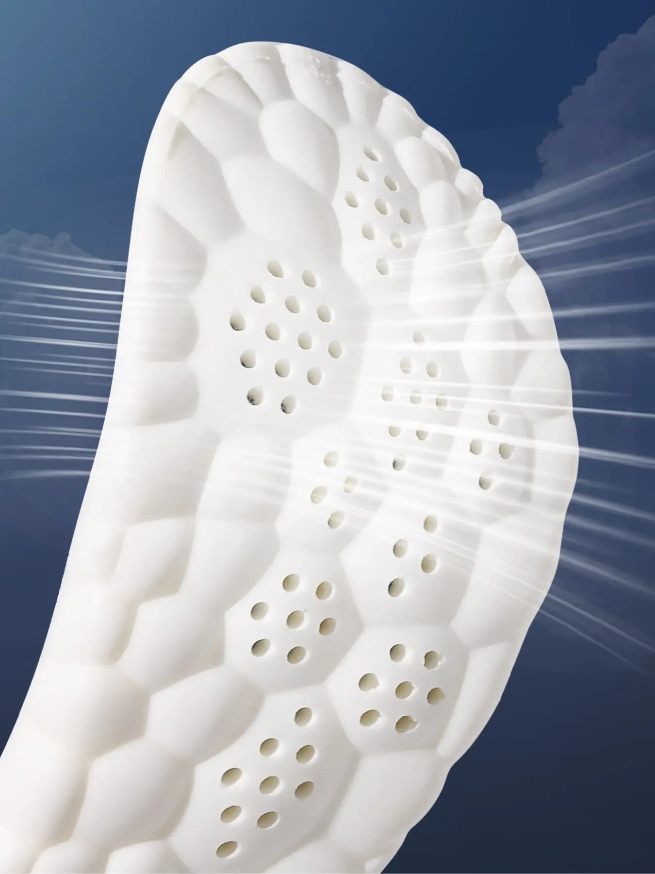 Premium Elastic Breathable Shoe Insoles - Shock-Absorbing, Anti-Slip Comfort for Men and Women