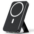 2026 US Spring Glow Up Campaign 10,000mAh Magnetic Wireless Portable Charger with USB-C Cable, LED Display, and Foldable Design for iPhone 17/16/15/14/13/12/Pro/Pro Max - Compact Silicone Black Battery Pack