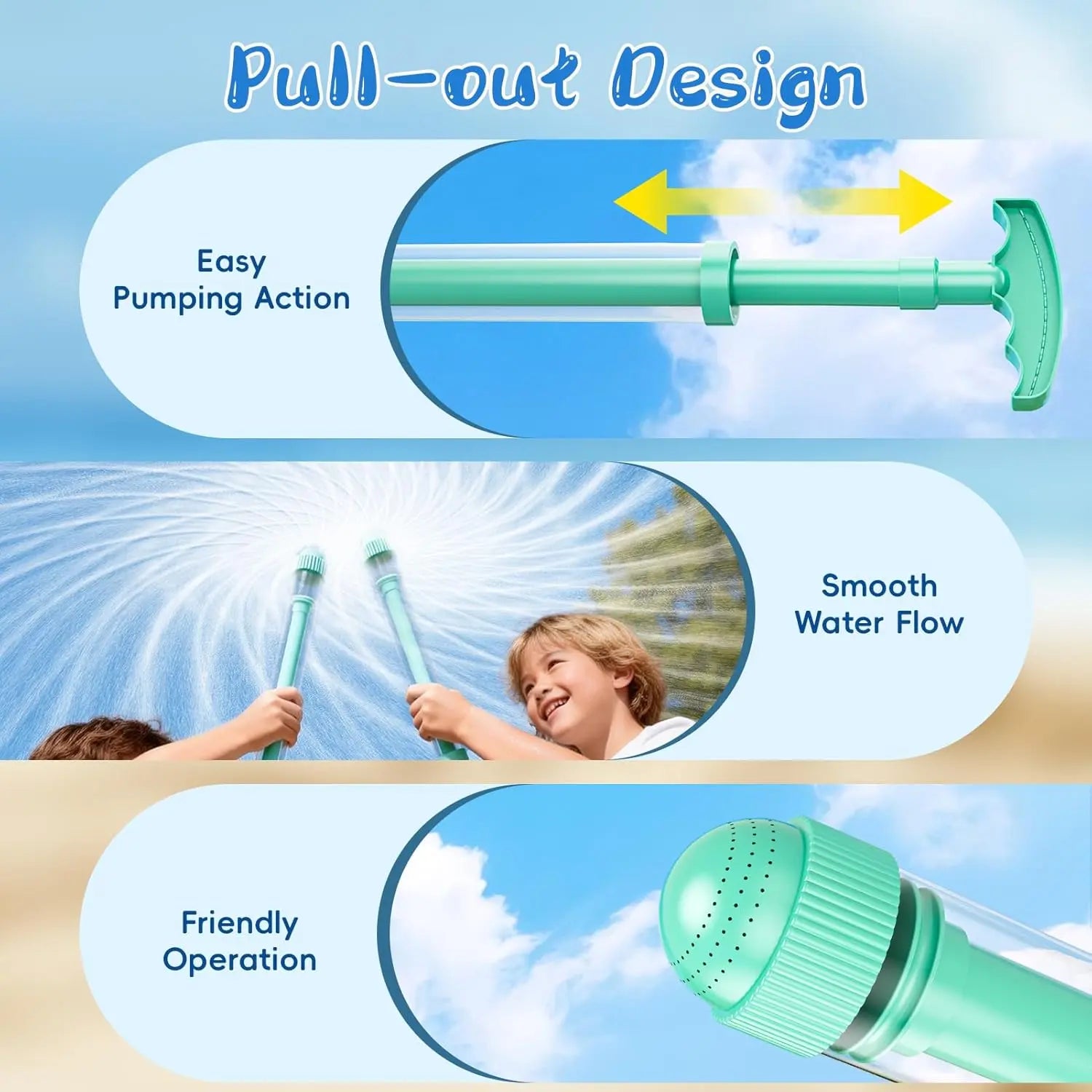 Fireworks-Inspired Water Blaster Set for Summer Pool Gatherings and Outdoor Water Activities