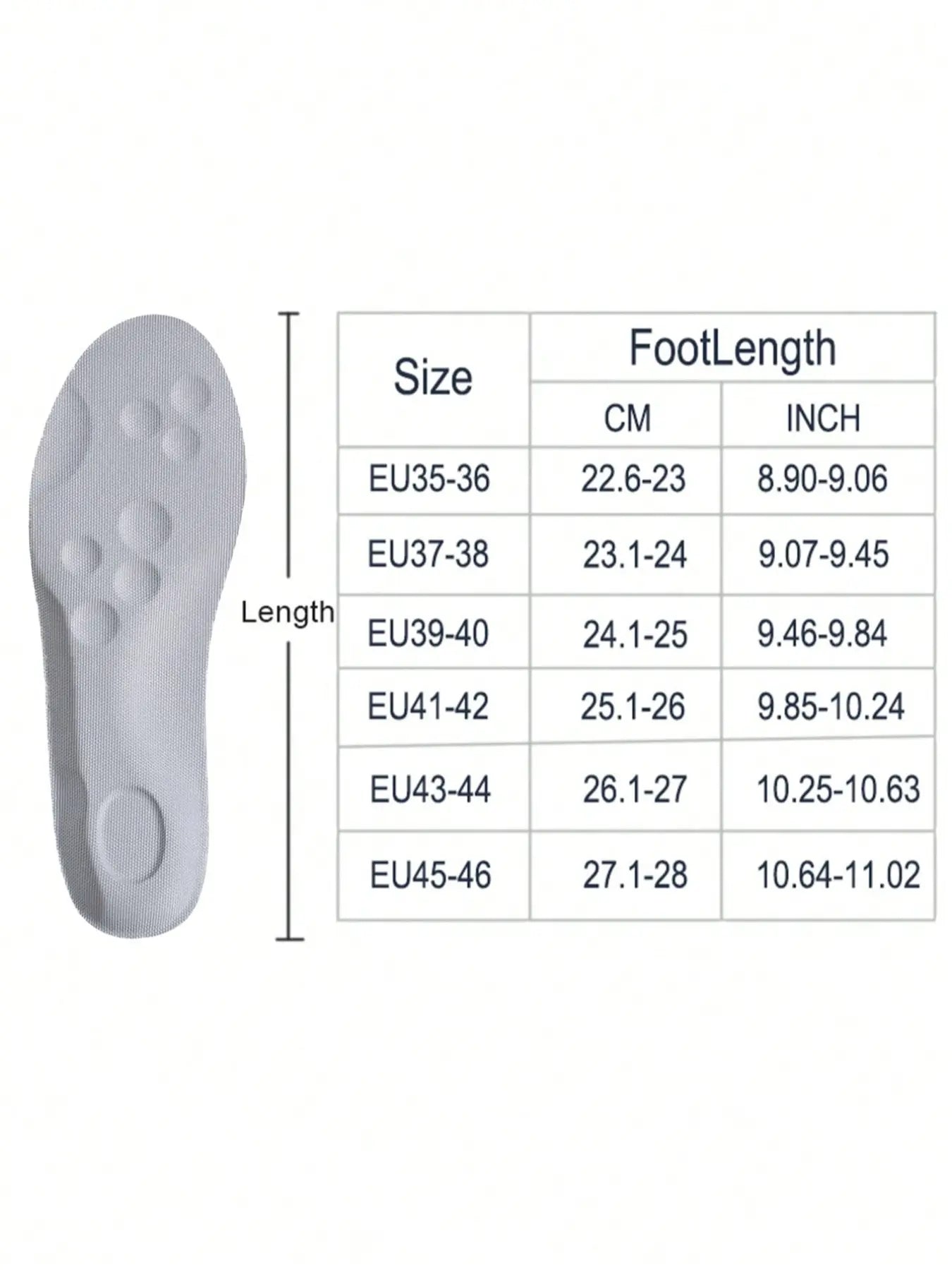 Premium Elastic Breathable Shoe Insoles - Shock-Absorbing, Anti-Slip Comfort for Men and Women