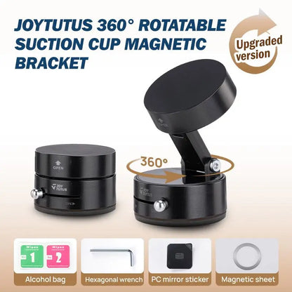 Joytutus 360° Rotatable Universal Car Phone Holder with Powerful Suction for Apple &amp; Android Devices - Ideal for GPS Navigation and Hands-Free Calling, Compact Design