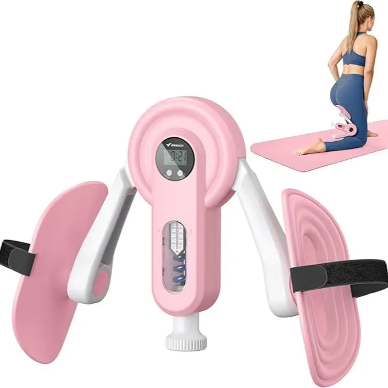 Merach Thigh Trainer - Home Fitness Equipment for Inner Thighs, Legs, and Arms with Optional Versions: Standard, Strap, Smart Counter (Blue)